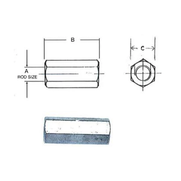 A 450 Steel Rod Couplings