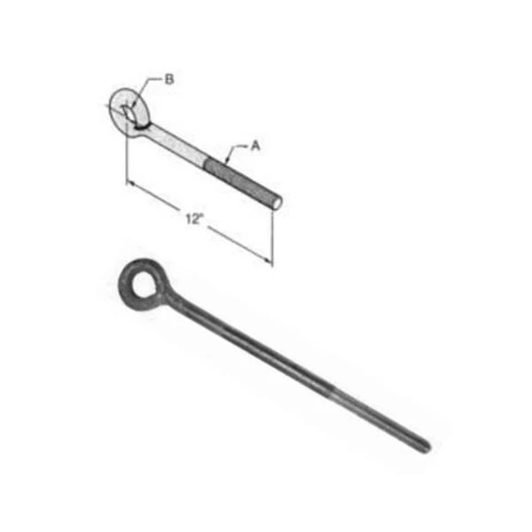 A W922 Welded Eye Rod Right Hand Thread