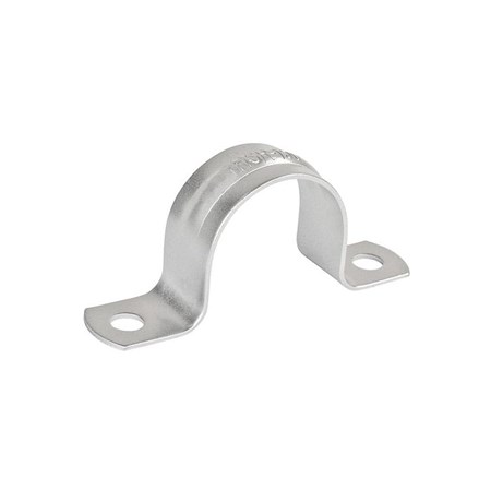 50 Zinc Plated 2-Hole Pipe Strap